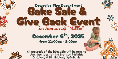 DFD Bake Sale & Give Back Event