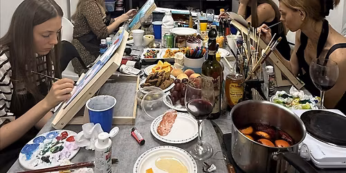 Painting session in V-art studio