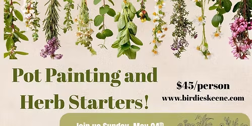 Pot Painting and Herb Starters!