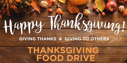 Thanksgiving Day Mass and Food Collection