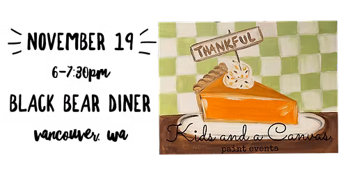 Kids and a Canvas Paint Night - Pumpkin Pie