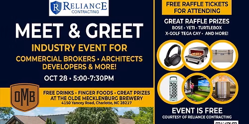 MEET & GREET for Commercial Brokers, Developers & Architects