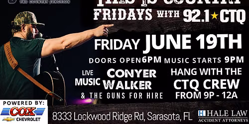 This is Country Friday w\/ CTQ featuring Conyer Walker & The Guns For Hire at Joyland