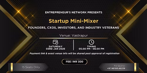 Startup Mini Meetup (Ahmedabad)