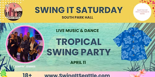 Tropical Swing Party - Swing It Saturday Special Event