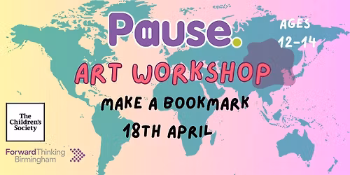 Make a book mark - Pause Art Workshop 12-14