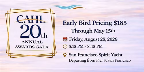 CAHL 20th Annual Awards Gala - Tides of Transformation