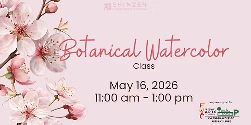 Botanical Watercolor Class at Shinzen Garden