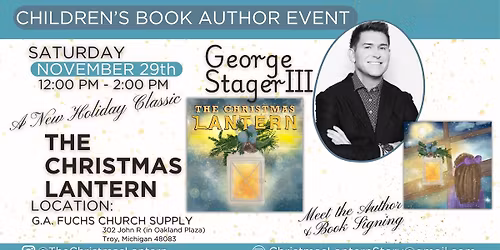 BOOK SIGNING✨ 'The Christmas Lantern' by George Stager III