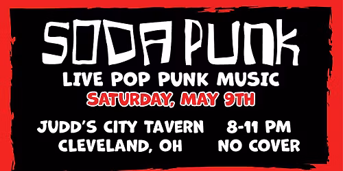 Soda Punk! Live Pop Punk Music at Judd's City Tavern!