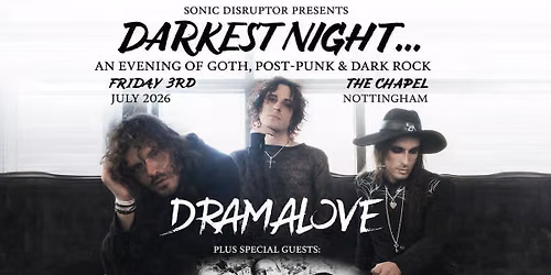 Darkest Night\u2026An Evening of Goth, Post-Punk & Dark Rock