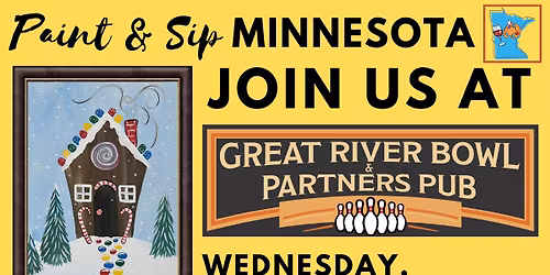 December 17 Paint & Sip at Great River Bowl & Partners Pub