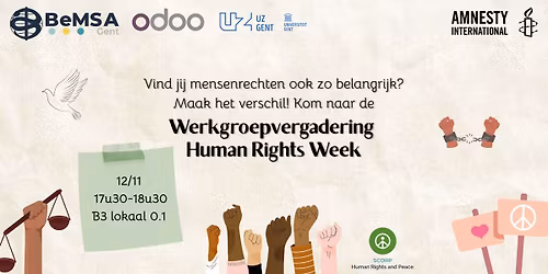 Werkgroepvergadering Human Rights Week