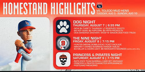 Louisville Bats vs. Toledo Mud Hens