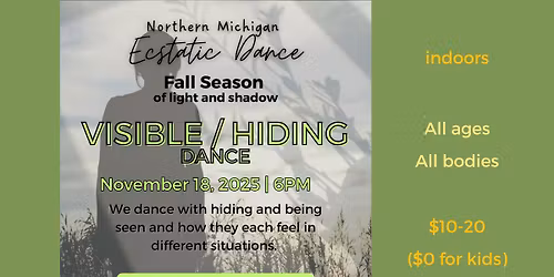 Visible\/Hiding Ecstatic Dance in Traverse City