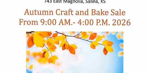 Autumn craft and bake sale