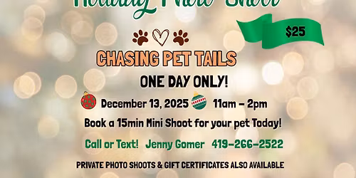 Holiday Photo Shoot at Chasing Pet Tails