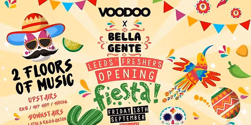 \ud83d\udc83 Leeds' Friday Fiesta 2026 | Bella Gente @ The Backroom | Friday 9th October