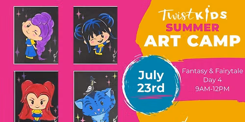 KID'S SUMMER ART CAMP! Fantasy & Fairytale Day 4