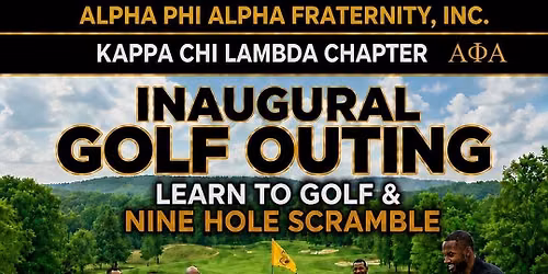 Inaugural Golf Outing: Learn to Golf & 9-Hole Scramble
