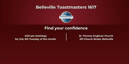 Belleville Toastmasters Meeting