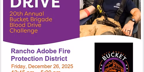 20th Annual Bucket Brigade Blood Drive Challenge