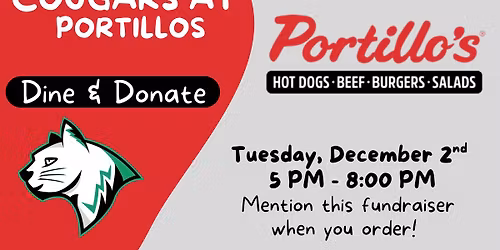 Dine & Donate at Portillos! 