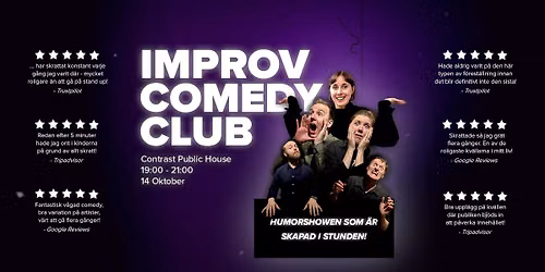 G\u00f6teborg Improv Comedy Club @ Contrast Public House 14.10.26