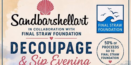 Decoupage and Sip workshop