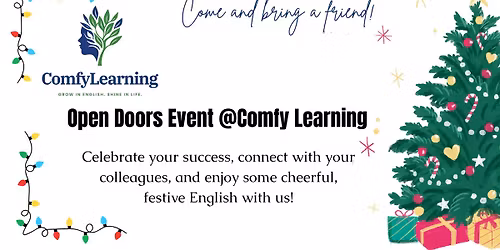OPEN DOORS at ComfyLearning - Come have some English fun!