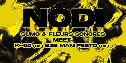\ud83d\udfe1 N\u00d8DI \u2013 SUMO & Fleurs Sonores meet K-65 & Mani Festo| Baumhaus \ud83d\udfe1