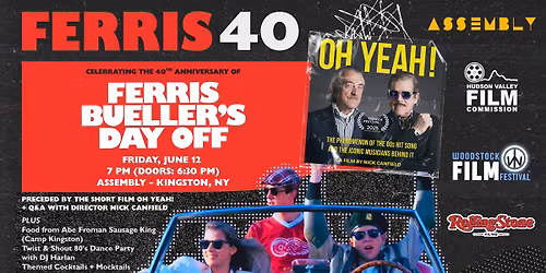 FERRIS 40: Celebrating the 40th Anniversary of John Hughes' Iconic '86 Film