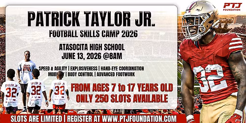 Patrick Taylor Jr. Football Camp 2026