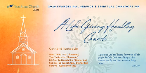 Fall Evangelical Service & Spiritual Convocation