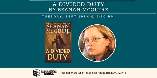 Seanan McGuire, author of A DIVIDED DUTY