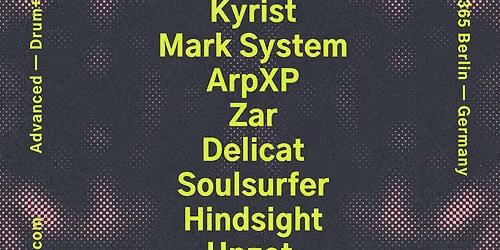 SUNANDBASS Recordings Label Night with Kyrist (UK), Mark System (UK), ArpXp (ITA) - Drum & Bass