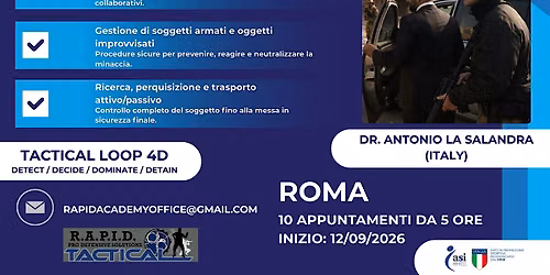 NUOVO CORSO PROFESSIONALE SMART TACTICS "MASTER PROGRAM TACTICAL LOOP 4D"
