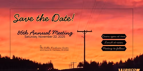Wasco Electric's 86th Annual Meeting