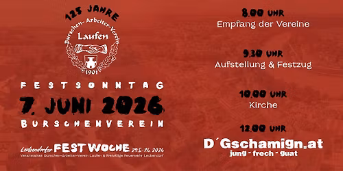 125 Jahre Burschen - Arbeiter - Verein Laufen \ud83c\udf89