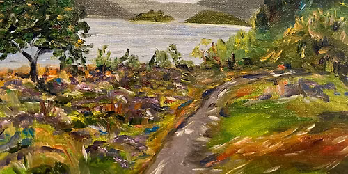 No Fear Oil Painting: Colorful Landscape