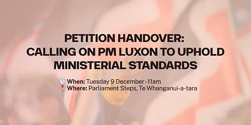Petition Handover: Uphold Ministerial Standards