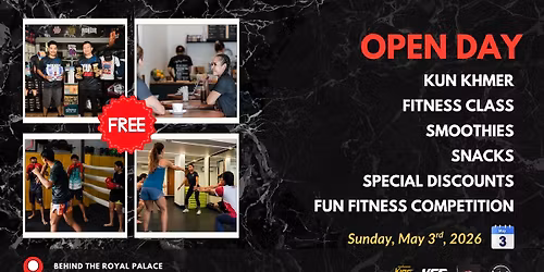 Open Day: Free Kun Khmer & Fitness Classes + Team Competition