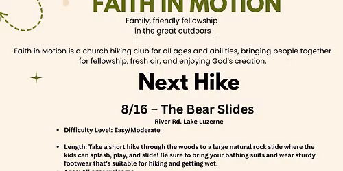 Faith in Motion- The Bear Slides