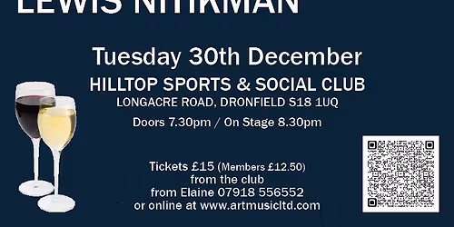 Pre- New Year Chill - John Reilly in Concert with Lewis Nitikman