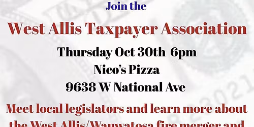 West Allis Taxpayer Association November Meeting