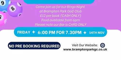 November Bingo Night 