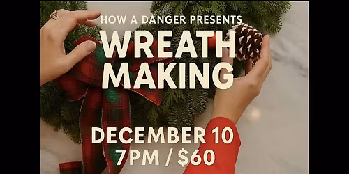 Create a your own holiday wreath with fresh greens.