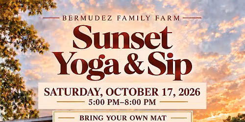 Sunset Yoga and Sip