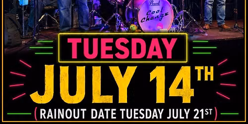 "Cool Change" Live Music on the Patio + Cruise In