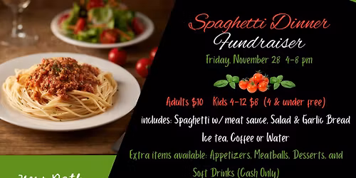 New Path Spaghetti Dinner Fundraiser